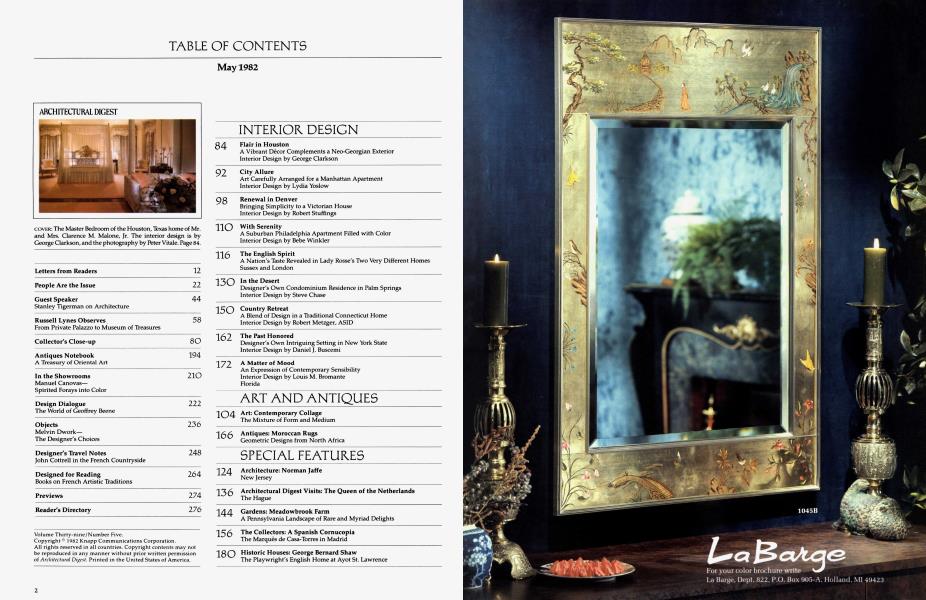 TABLE OF CONTENTS May 1982