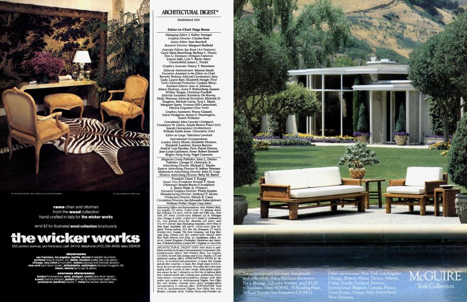 ARCHITECTURAL DIGEST® Architectural Digest JUNE 1982