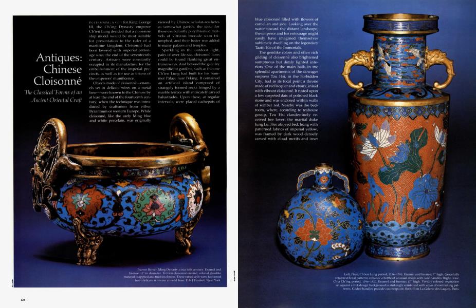 Antiques: Chinese Cloisonné