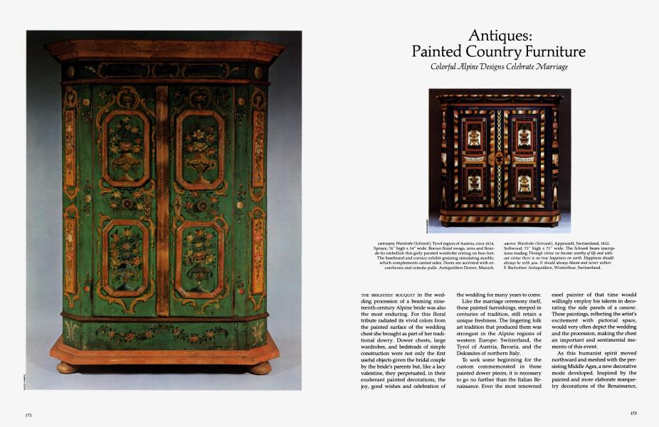 Antiques: Painted Country Furniture