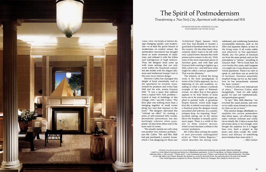 The Spirit Of Postmodernism Architectural Digest October