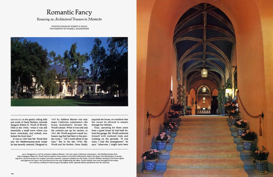 Romantic Fancy Architectural Digest March 1984