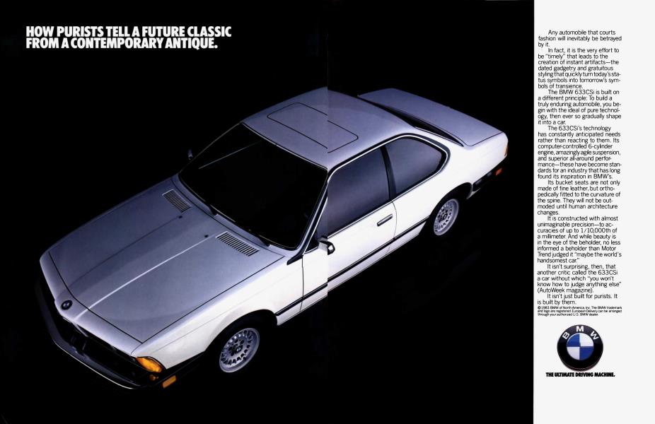 The Ultimate Driving Machine Architectural Digest August 1984