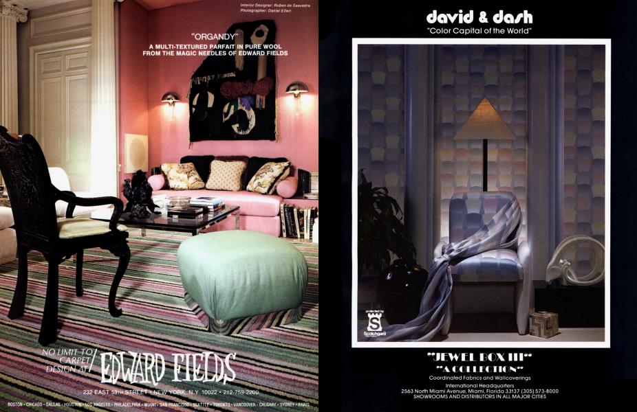 EDWARD FIELDS | Architectural Digest | SEPTEMBER 1984