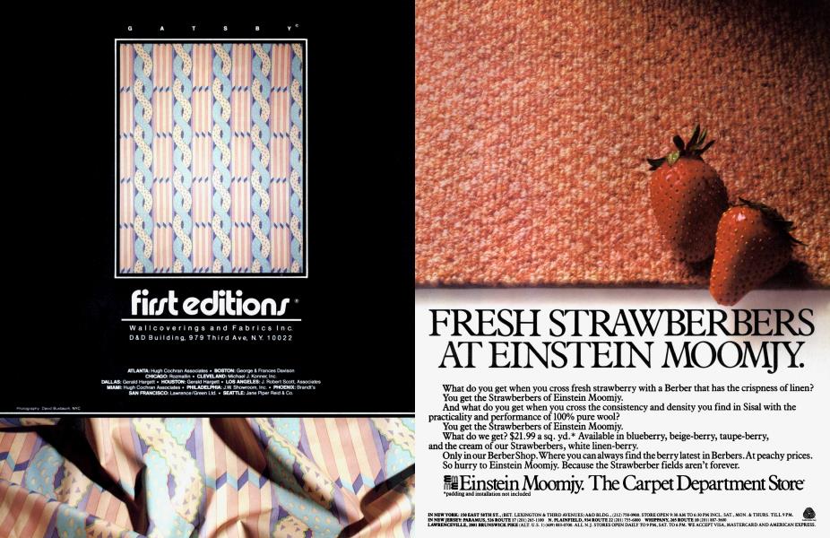 First editions® | Architectural Digest | DECEMBER 1984