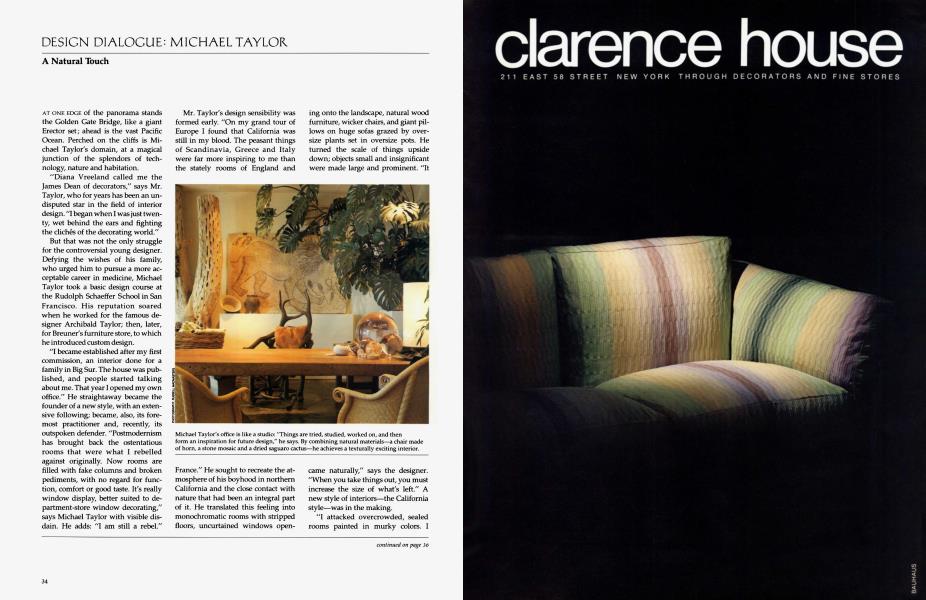 DESIGN DIALOGUE: MICHAEL TAYLOR