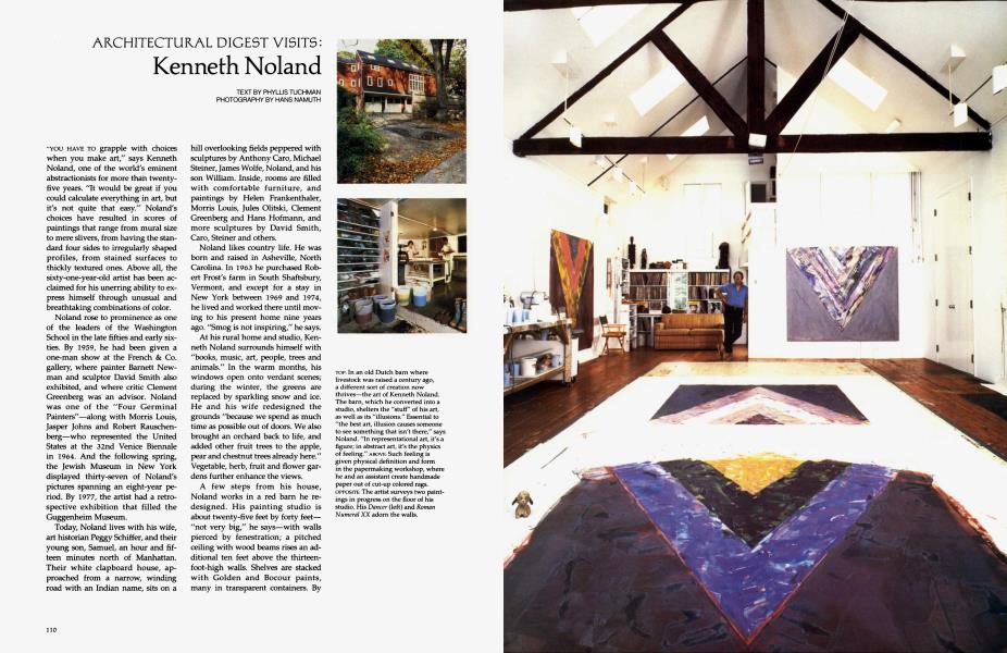ARCHITECTURAL DIGEST VISITS: Kenneth Noland