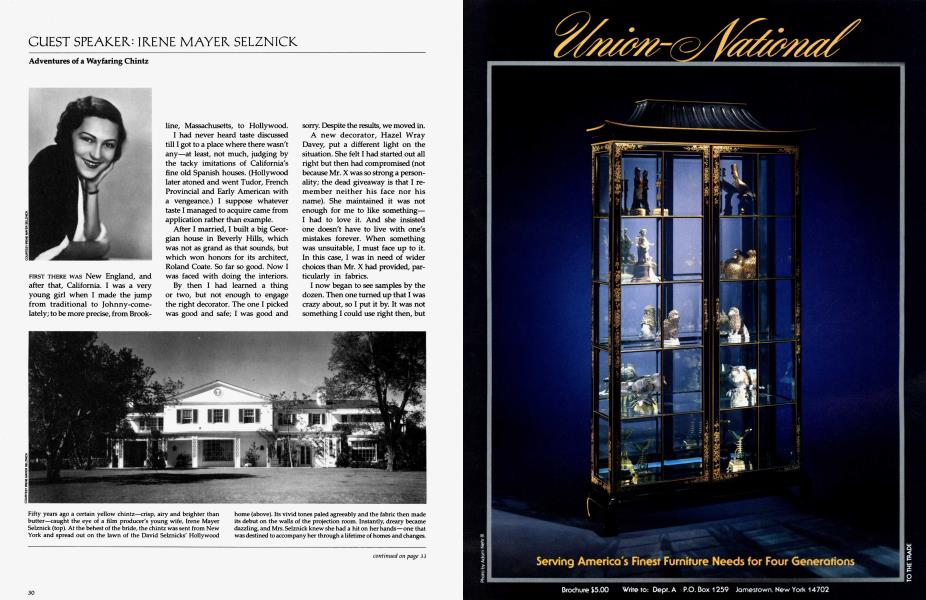 GUEST SPEAKER: IRENE MAYER SELZNICK