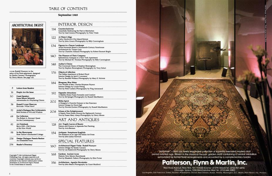 TABLE OF CONTENTS September 1985