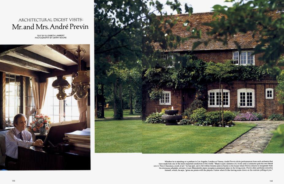 ARCHITECTURAL DIGEST VISITS: Mr. and Mrs. André Previn