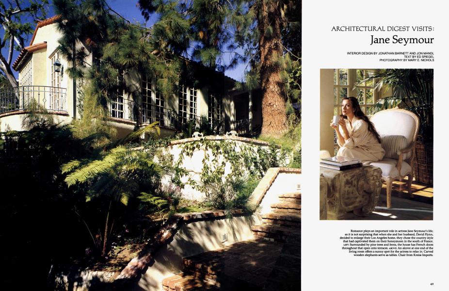 ARCHITECTURAL DIGEST VISITS: Jane Seymour