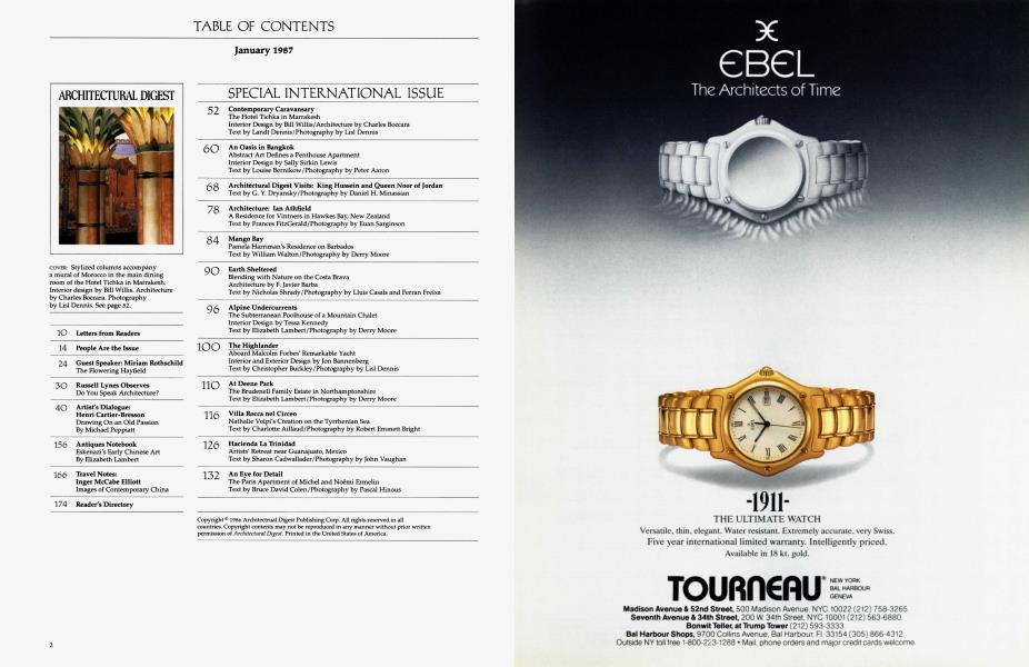 TABLE OF CONTENTS January 1987