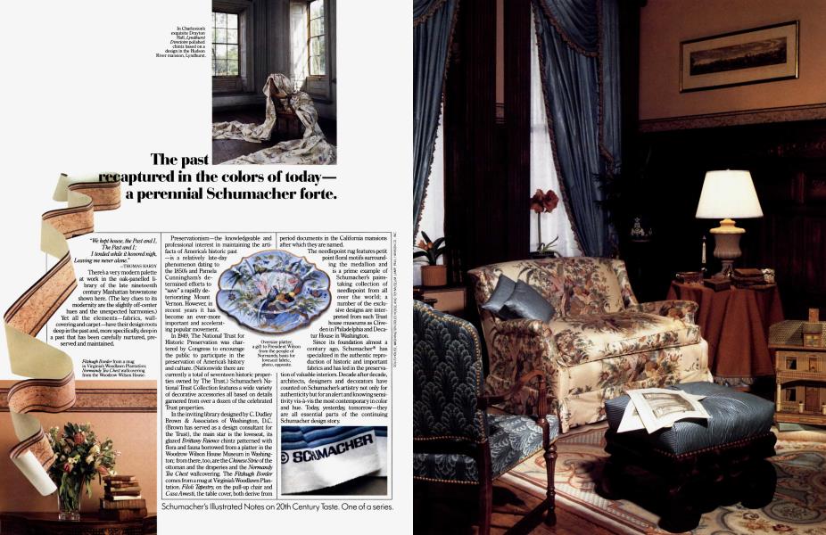 SCHUMACHER | Architectural Digest | JUNE 1987