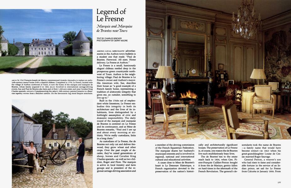 Legend of Le Fresne | Architectural Digest | SEPTEMBER 1987