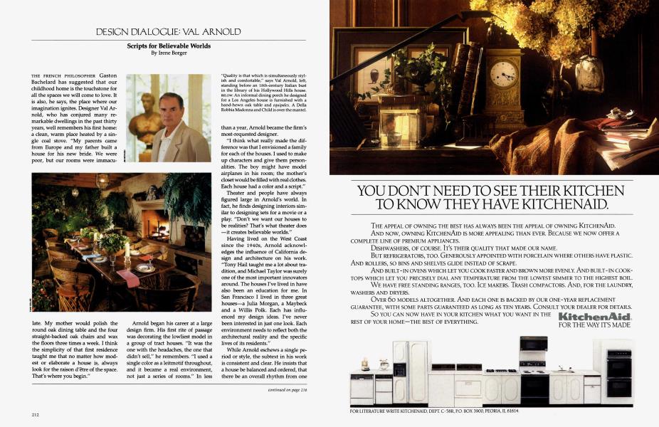 DESIGN DIALOGUE: VAL ARNOLD