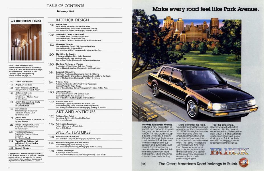 TABLE OF CONTENTS February 1988