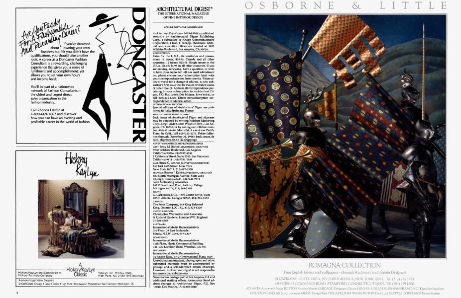 Architectural Digest® Architectural Digest SEPTEMBER 1988