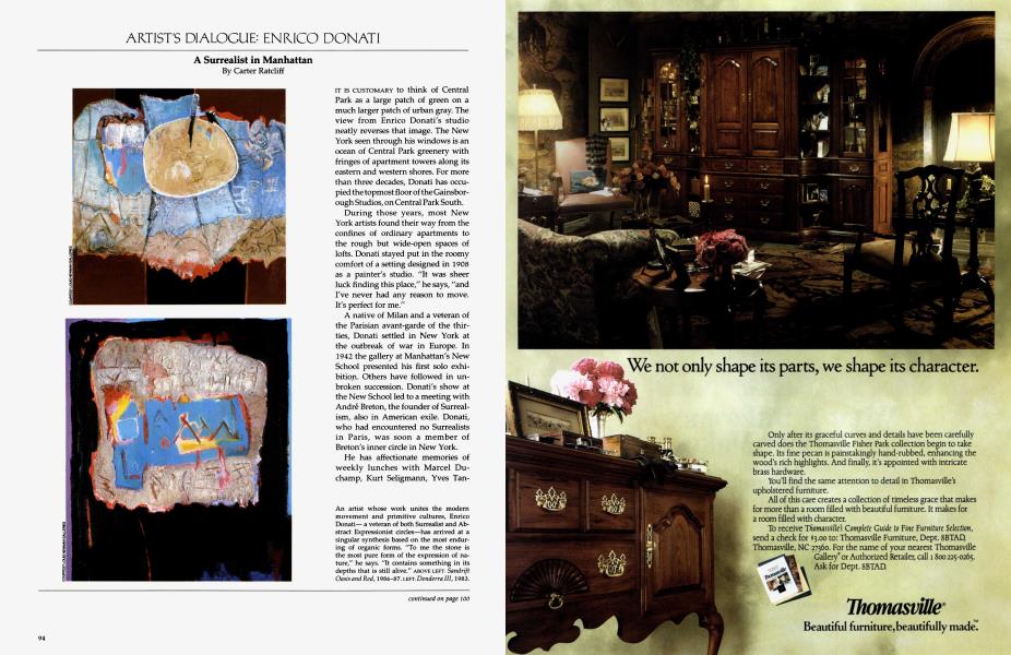 Enrico Donati | Architectural Digest | NOVEMBER 1988