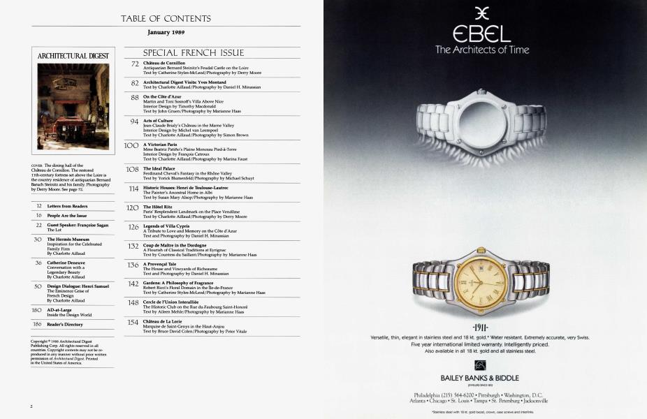 TABLE OF CONTENTS January 1989