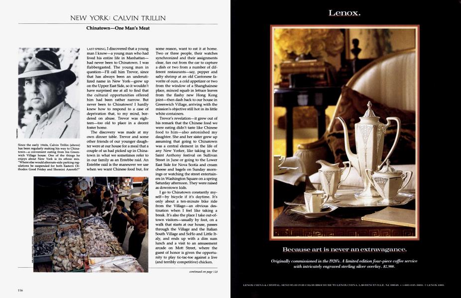 NEW YORK: CALVIN TRILLIN