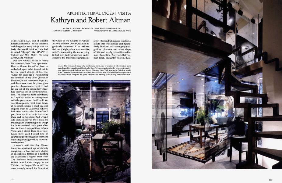 ARCHITECTURAL DIGEST VISITS: Kathryn and Robert Altman