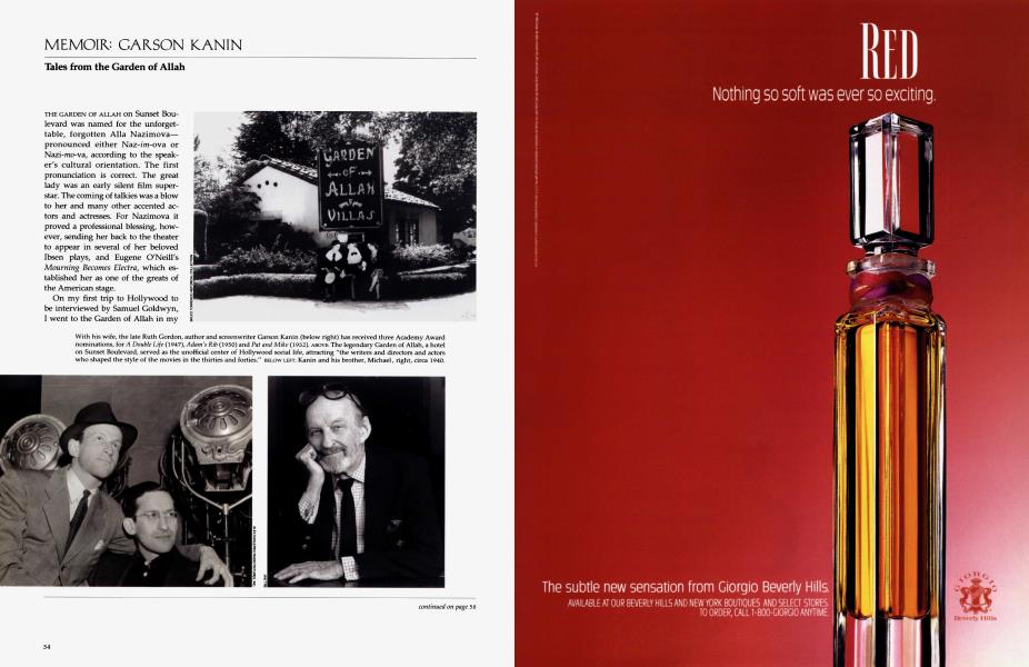 MEMOIR: GARSON KANIN