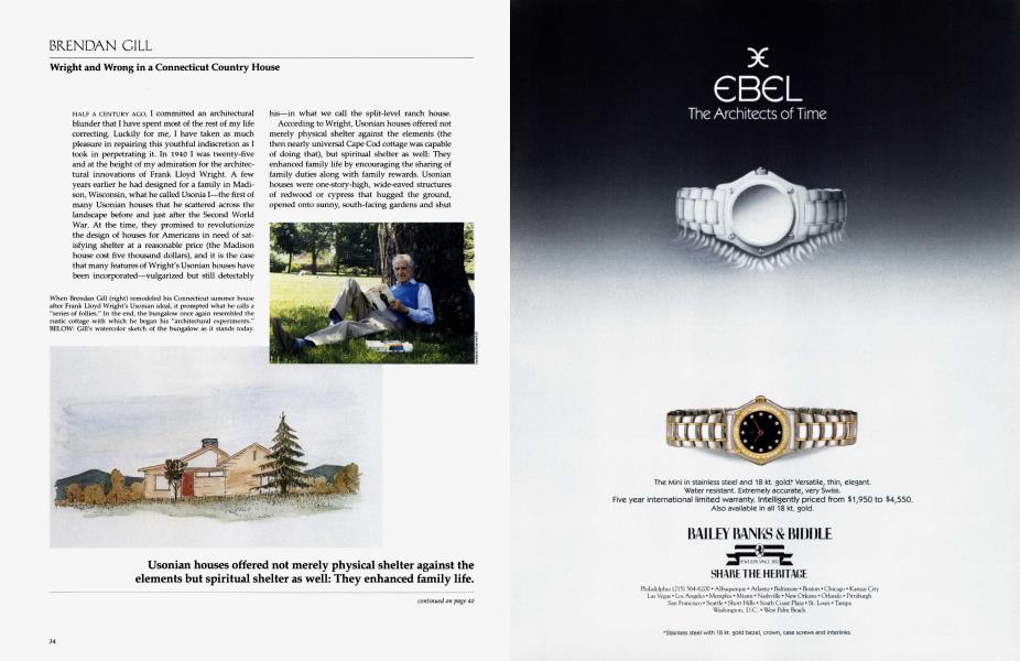 BRENDAN GILL Architectural Digest JUNE 1990