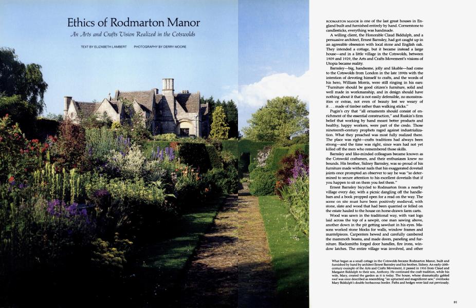 Ethics of Rodmarton Manor