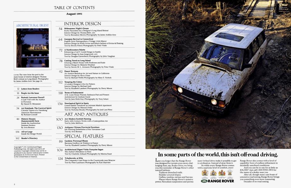 TABLE OF CONTENTS August 1991