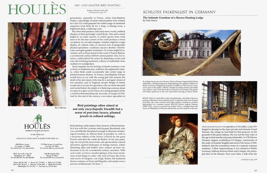 Schloss Falkenlust in Germany | Architectural Digest | MARCH 1992