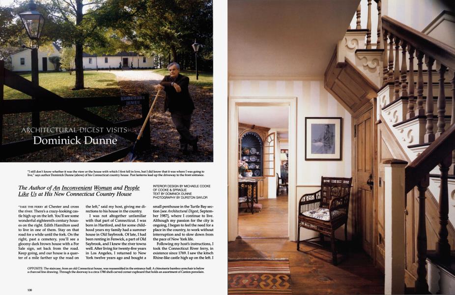 ARCHITECTURAL DIGEST VISITS: Dominick Dunne