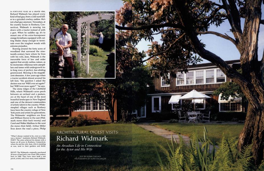 ARCHITECTURAL DICEST VISITS: Richard Widmark