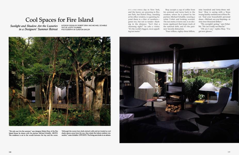 Cool Spaces for Fire Island | Architectural Digest | MAY 1993