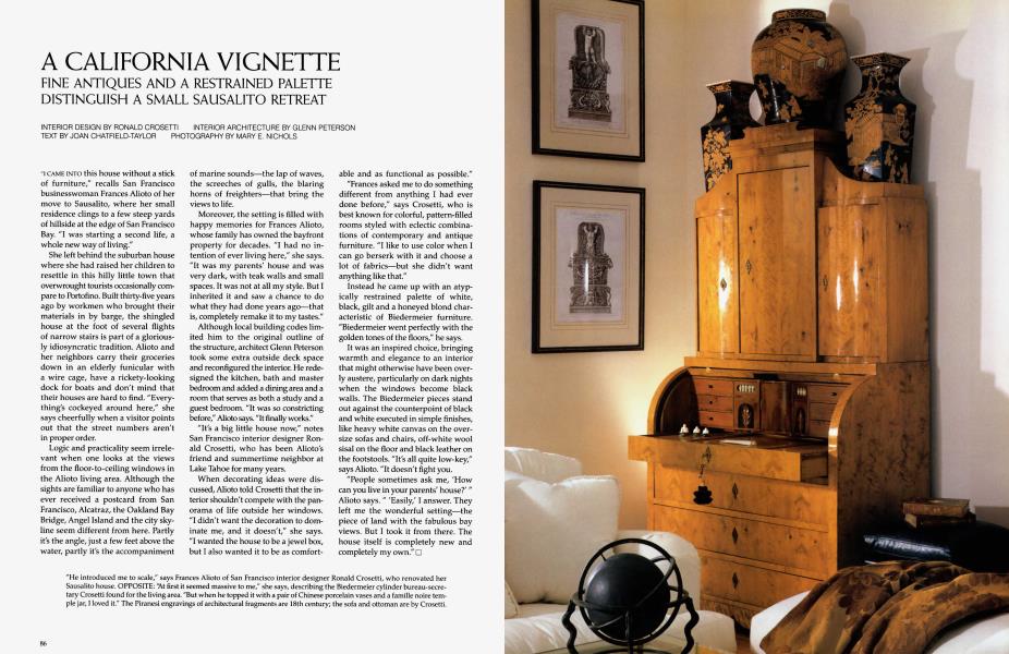 A California Vignette | Architectural Digest | AUGUST 1993