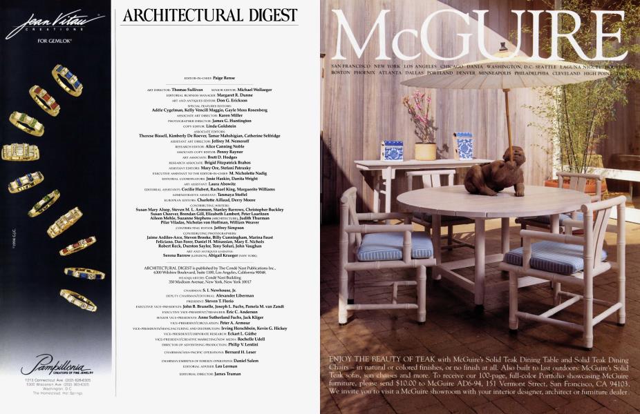 Architectural Digest Architectural Digest JUNE 1994