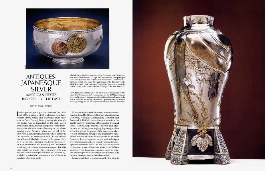 ANTIQUES: JAPANESQUE SILVER