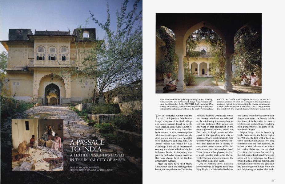 A PASSAGE TO INDIA | Architectural Digest | SEPTEMBER 1995