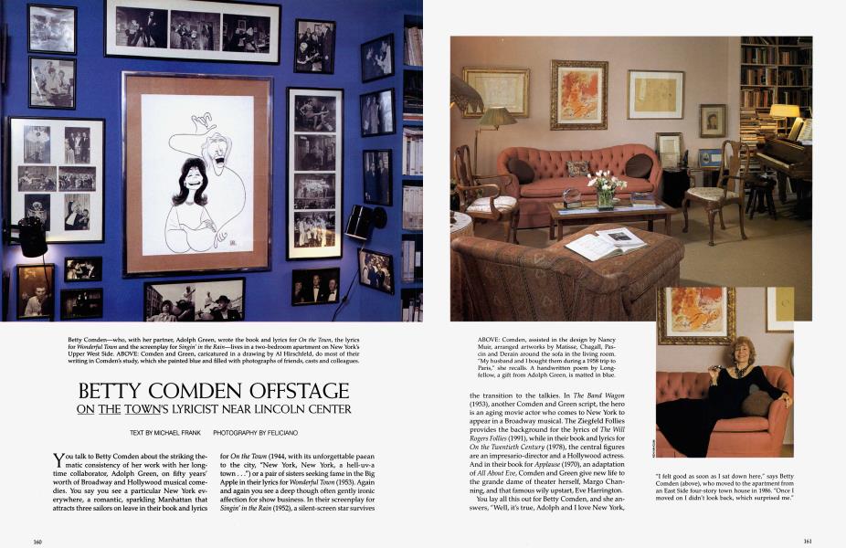 Betty Comden Offstage Architectural Digest November 1995