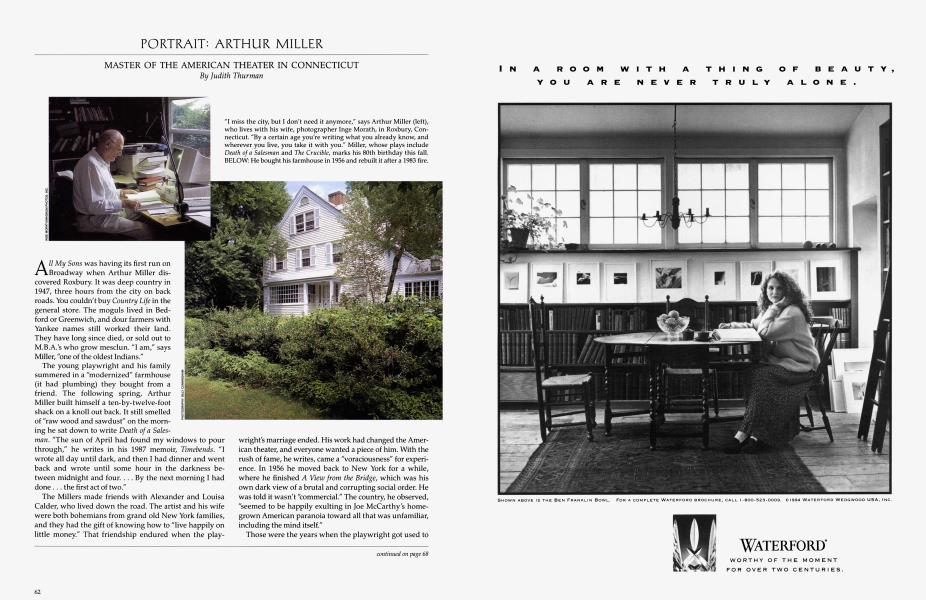 PORTRAIT: ARTHUR MILLER