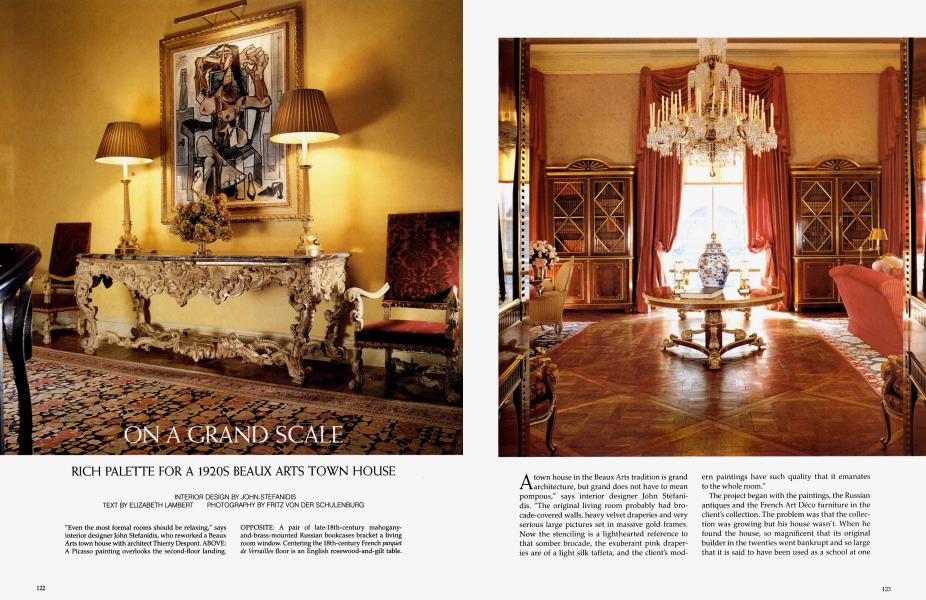 ON A GRAND SCALE | Architectural Digest | DECEMBER 1995