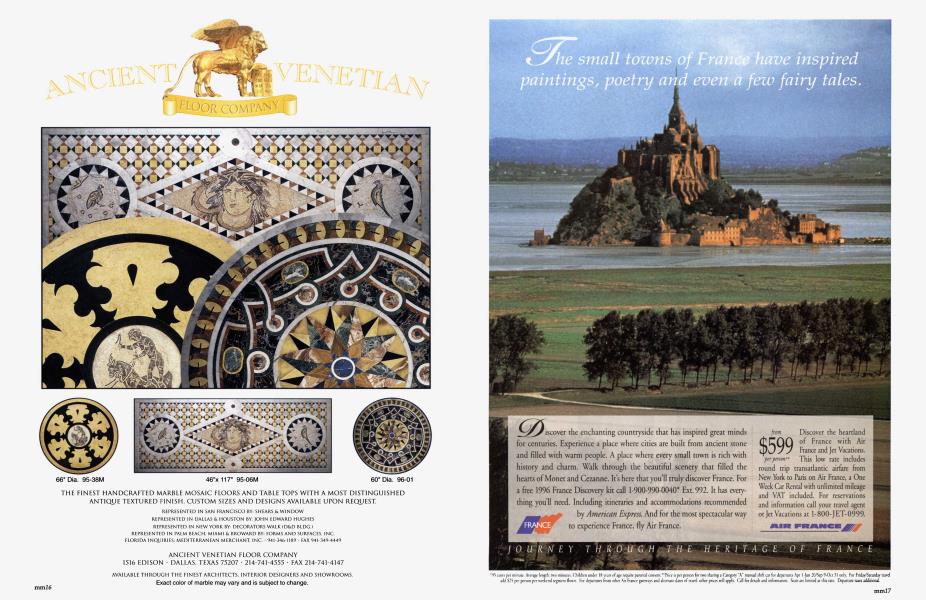 Ancient Venetian Floor Company | Architectural Digest | APRIL 1996