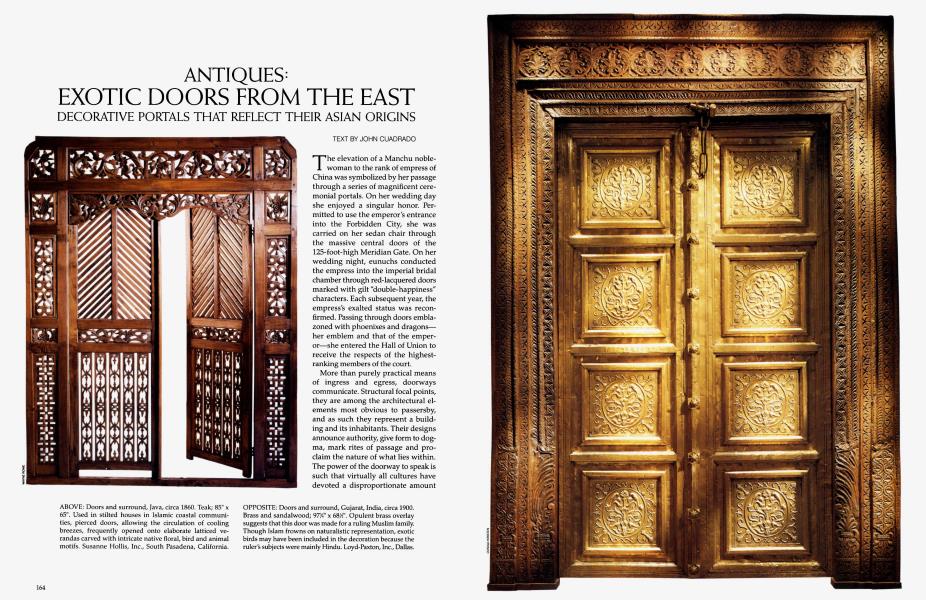 ANTIQUES: EXOTIC DOORS FROM THE EAST