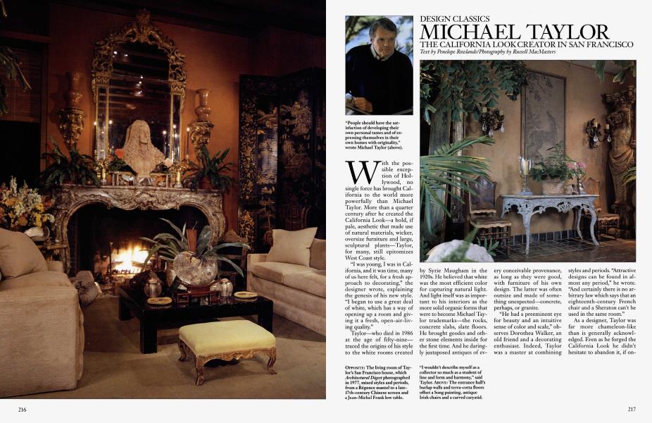 DESIGN CLASSICS: MICHAEL TAYLOR