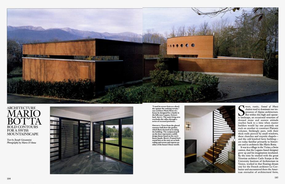 ARCHITECTURE: MARIO BOTTA