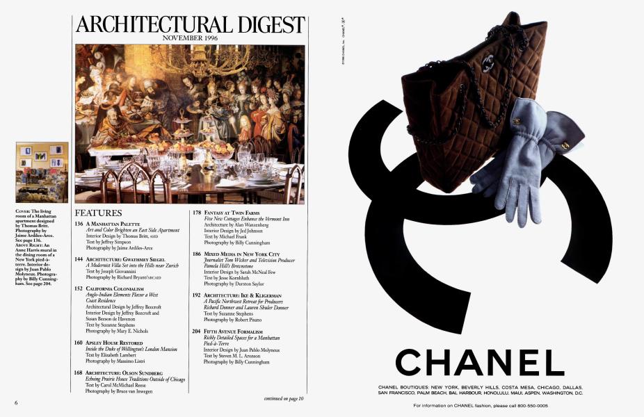 Architectural Digest November 1996