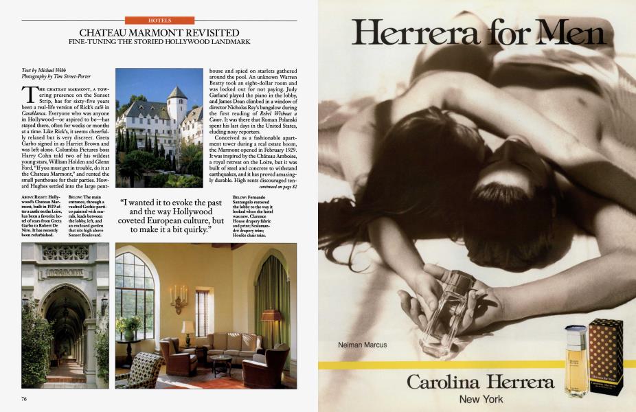 HOTELS: CHATEAU MARMONT REVISITED