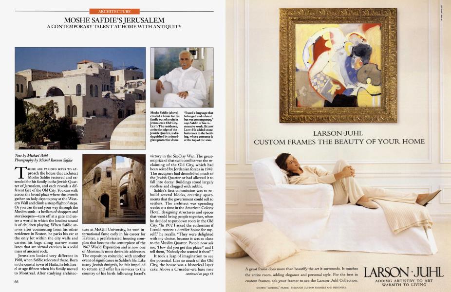 ARCHITECTURE: MOSHE SAFDIE'S JERUSALEM