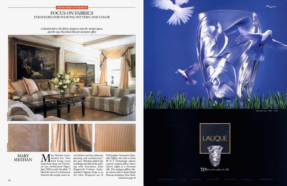 DESIGNERS ON DESIGN: FOCUS ON FABRICS