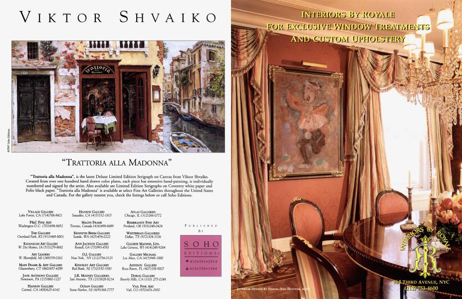 VIKTOR SHVAIKO | Architectural Digest | SEPTEMBER 1997