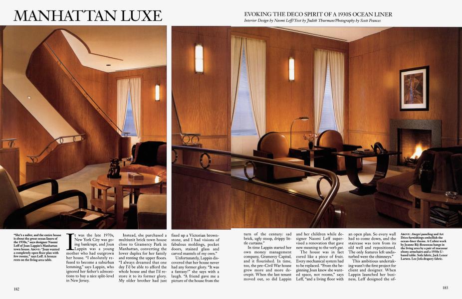 Manhattan Luxe | Architectural Digest | OCTOBER 1997